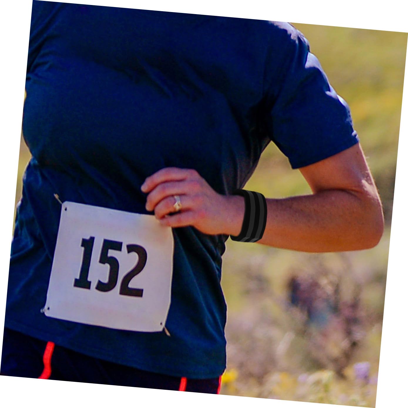 BESPORTBLE Fascia Elastica Cintura Nera Cintura Riflettente Cintura Riflettente per La Corsa
