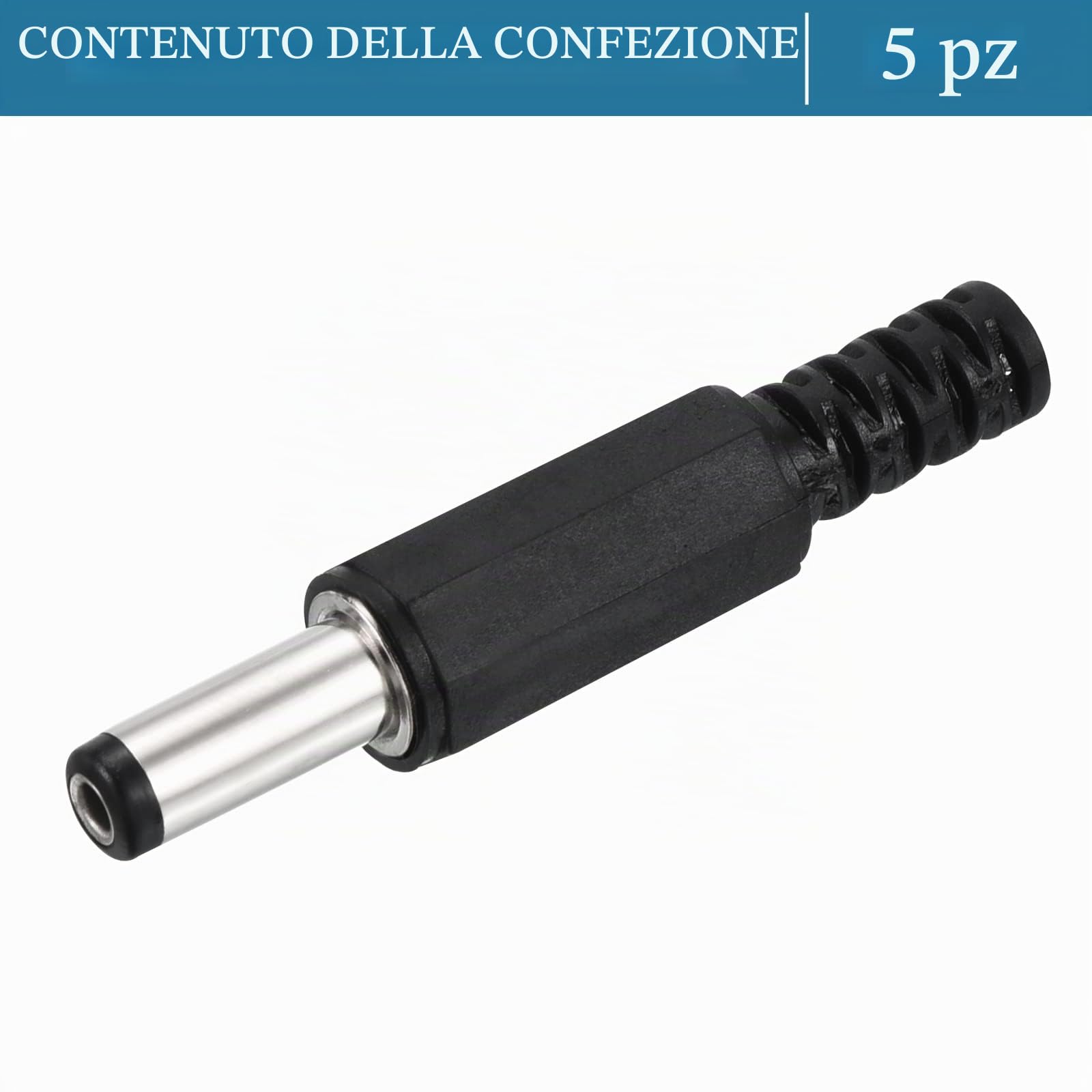 QUARKZMAN Pigtail DC-voedingskabel – 2 Stuks, Mannelijke 5,5x2,5mm Connector Naar Open Draad, 25 Cm, 10A, Voor Reparatie En DIY