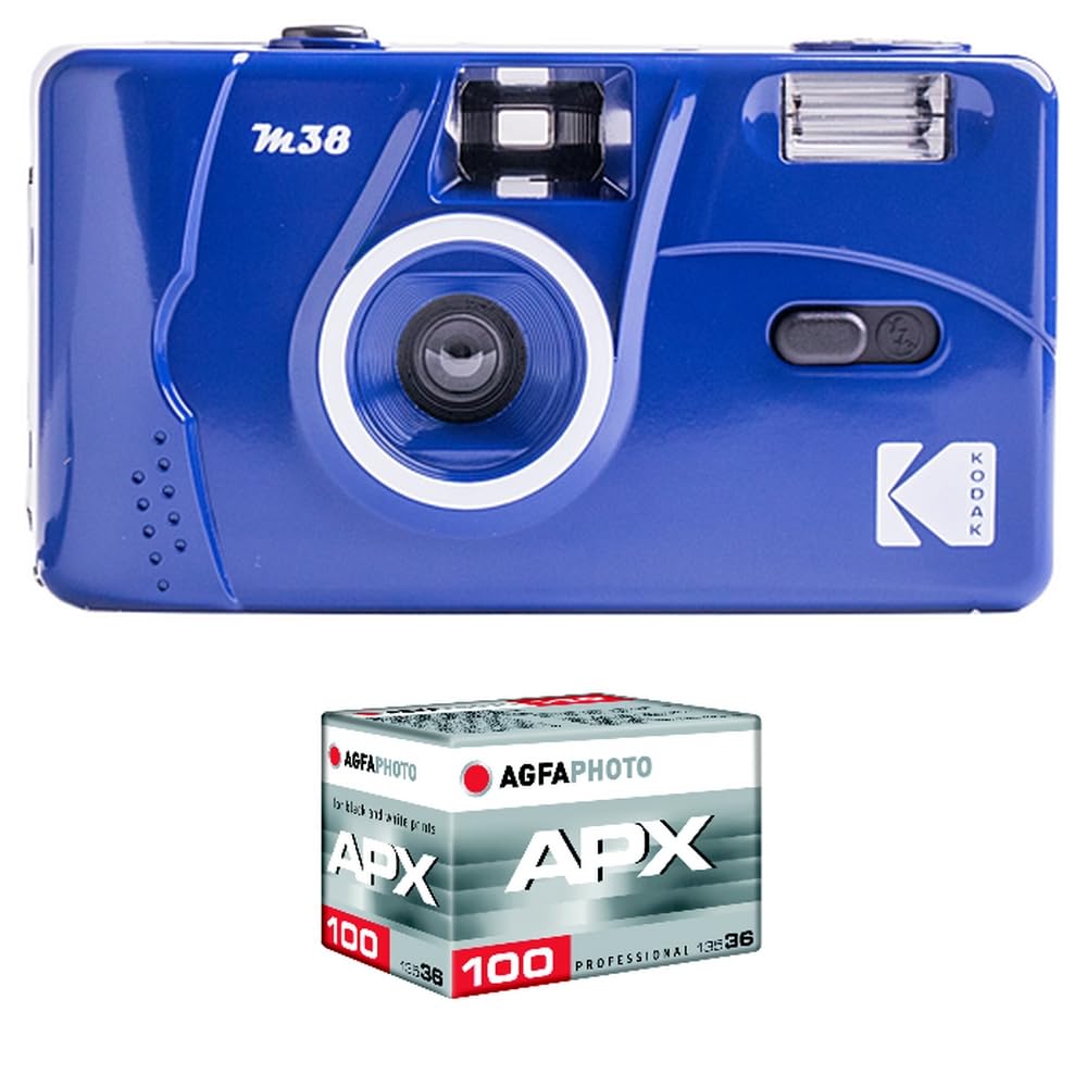 Kodak - Cámara Recargable M38-35 mm, Color Azul