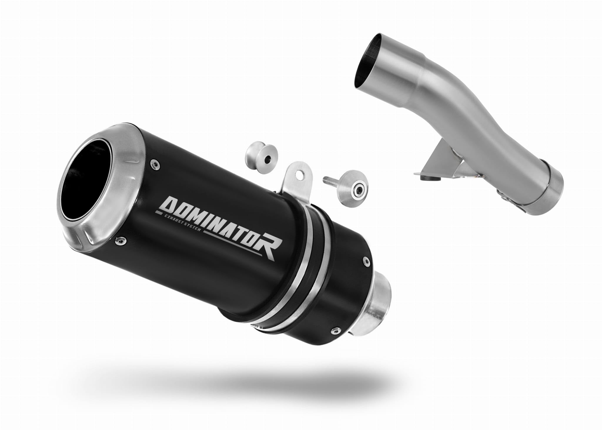 DOMINATOR Silenciador Escape GP NEGRO compatible con CBF 600 2004-2007