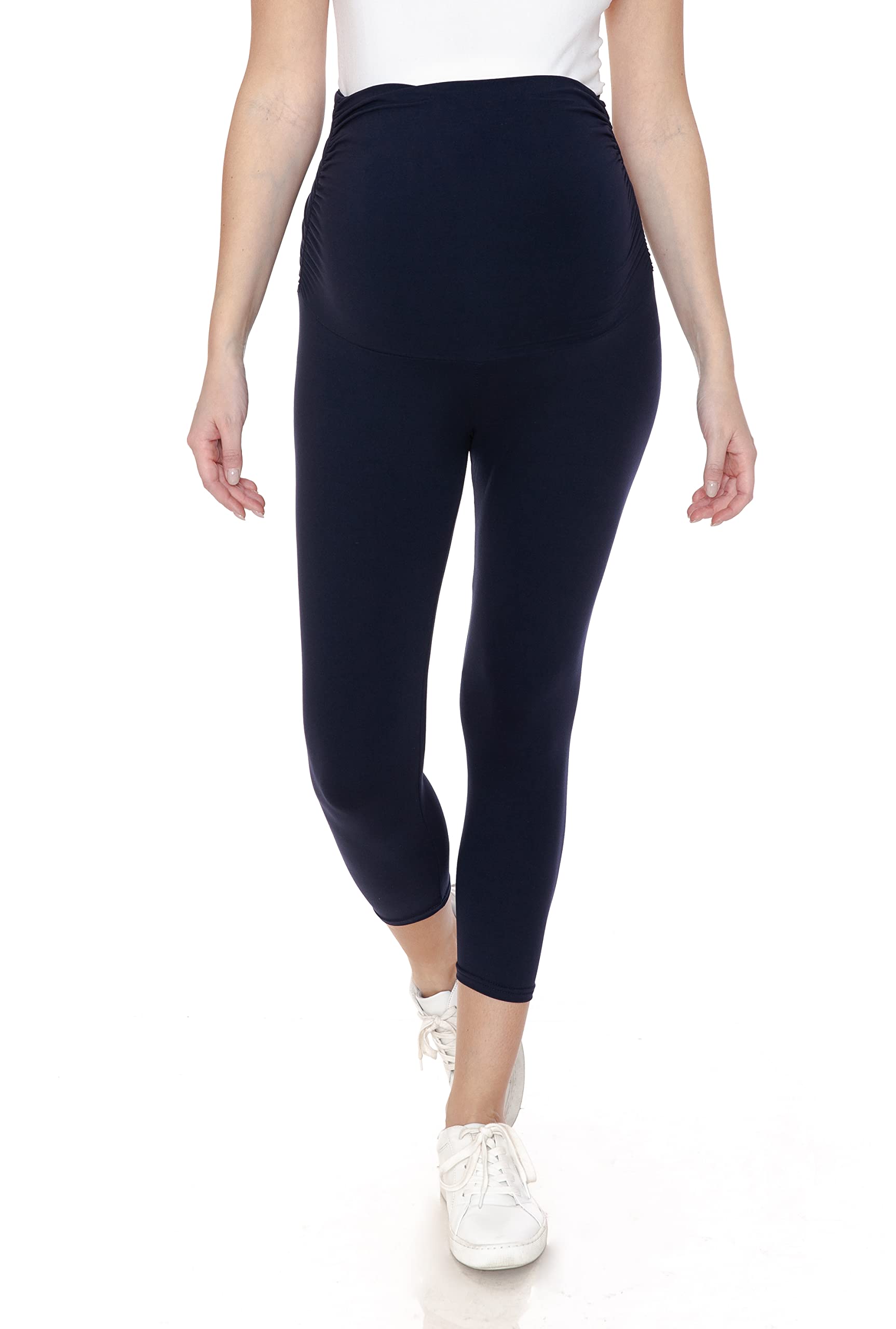 Leggings Depot Maternity Leggings Tights Medias de Maternidad, Marino, 3X US para Mujer
