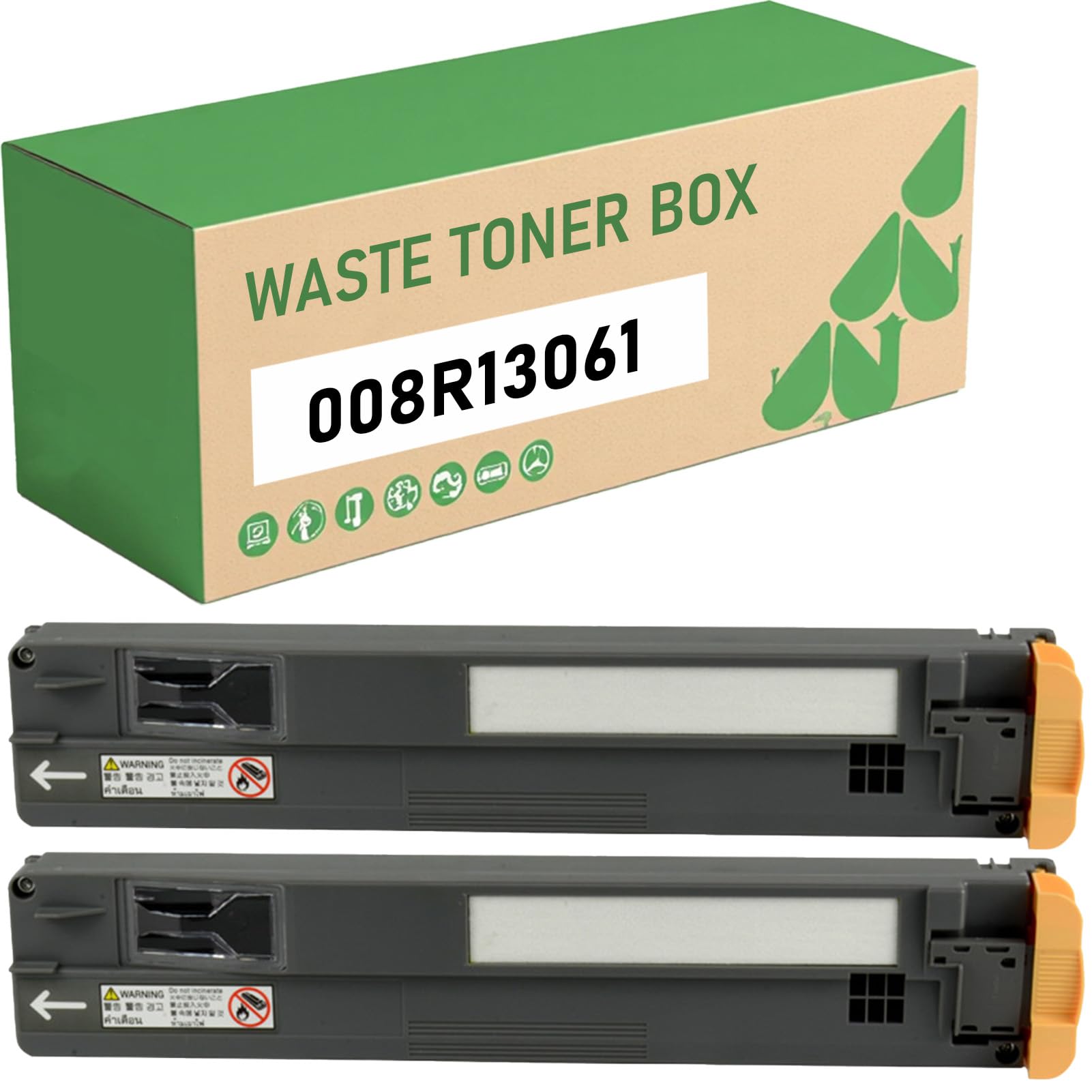 Compatible para Xerox 008R13061 Caja De Toner De Residuos, para AltaLink C8030 C8035 C8045 C8070 WorkCentre 7425 7428 7435 7525 7530 7535 7545 7830 7830i 7835 7845 7855 2-Pack