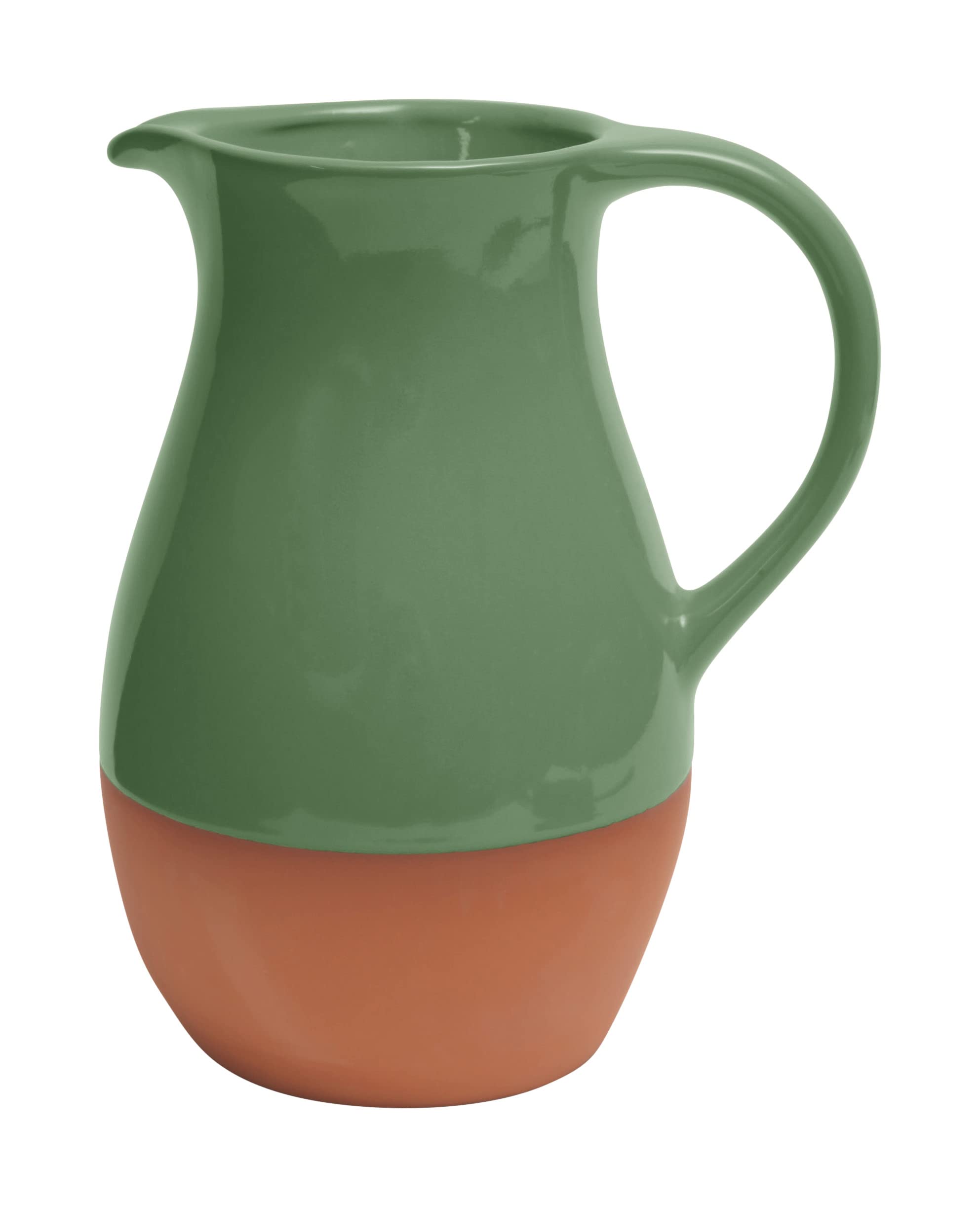 Dexam Sintra Glazed Terracotta Jug - Green