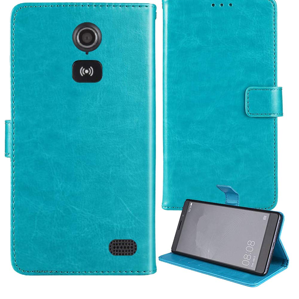Cover Honor 80 in Pelle Blu Professionale - Custodia Business Stand