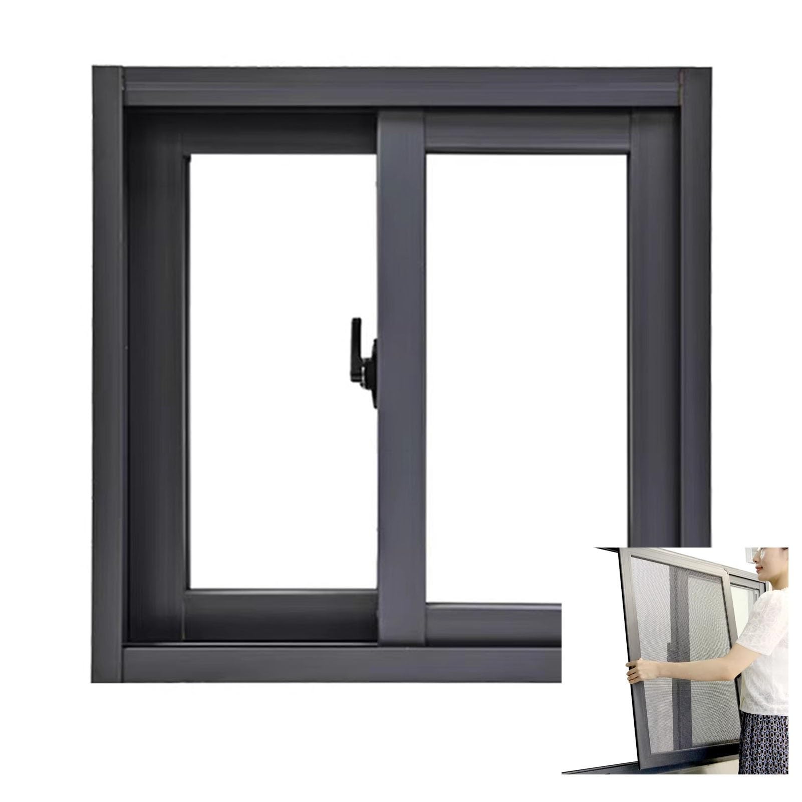 Ventana de repuesto corrediza para solucionar problemas de espacio y montaje