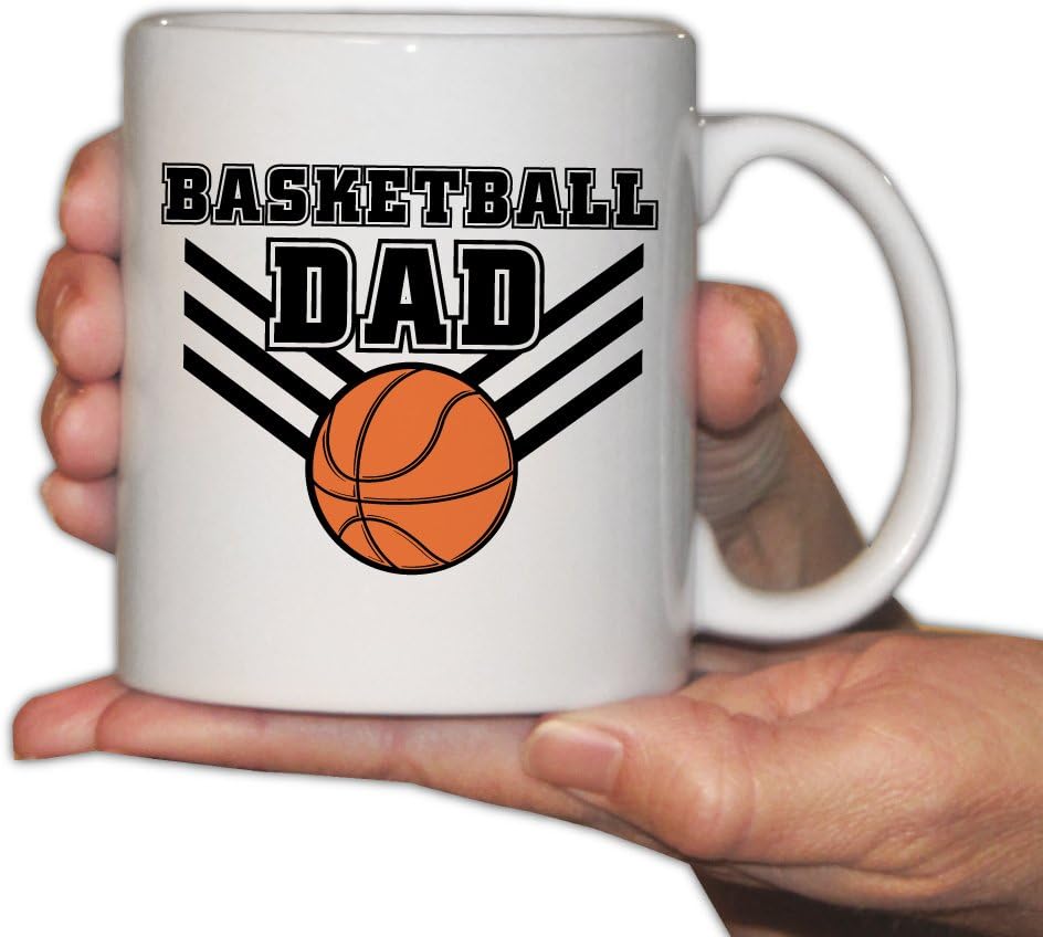 VictoryStore 15oz Large Coffee Mug - Dad Coffee Mug (Basketball Dad Mug)