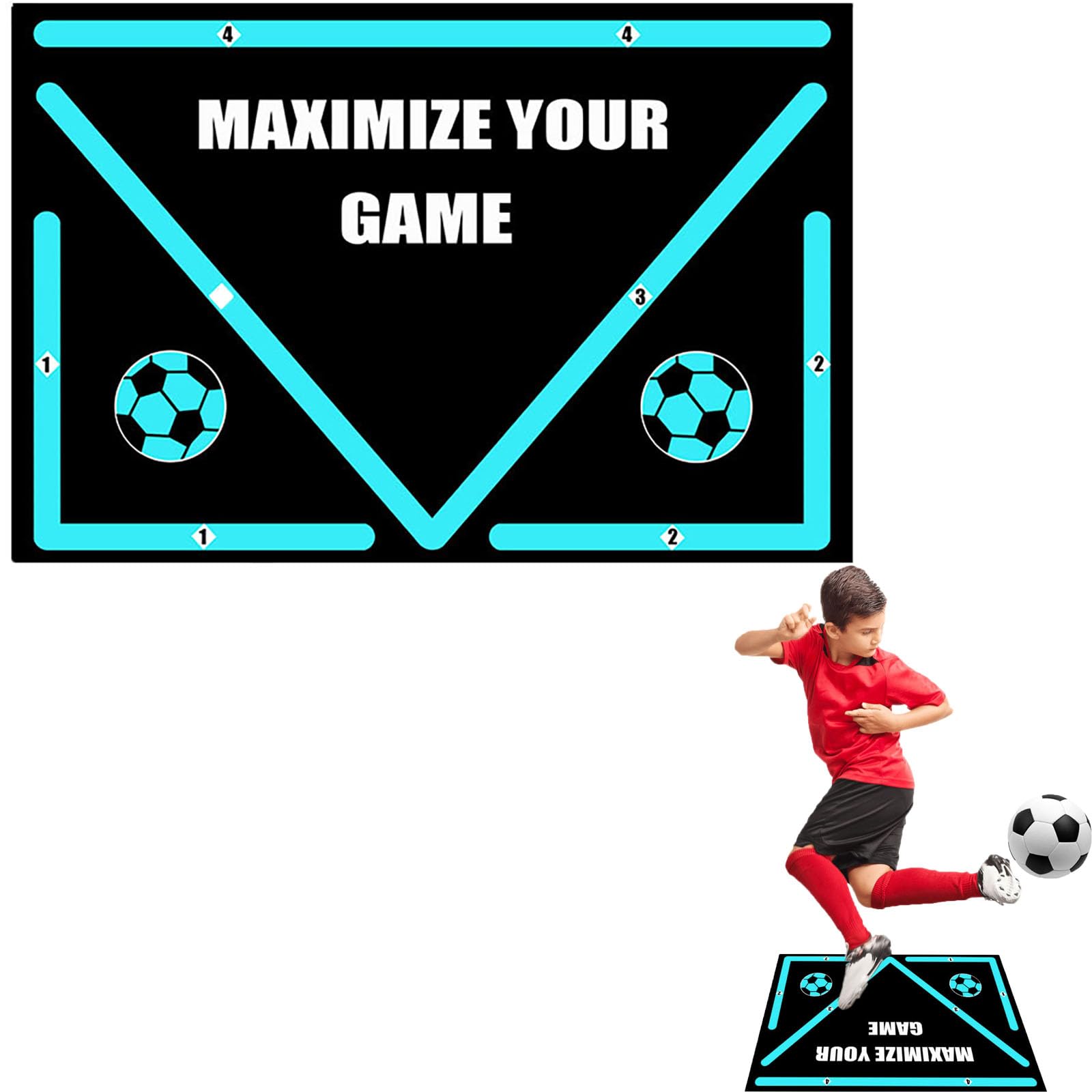 Tappetino Allenamento Calcio - Per Controllo Palla - Antiscivolo - Migliora Abilità E Coordinazione - Foto 10