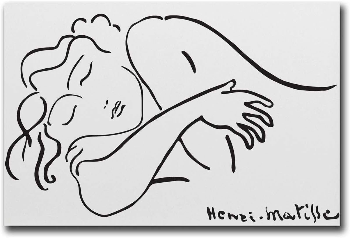 Rikin Liuff Henri Matisse Poster《Sleeping Woman》Canvas Canvas Post 40x60cm Frameless