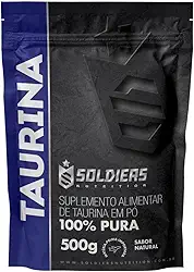 L-Taurina 500g - 100% Pura Importada - Soldiers Nutrition