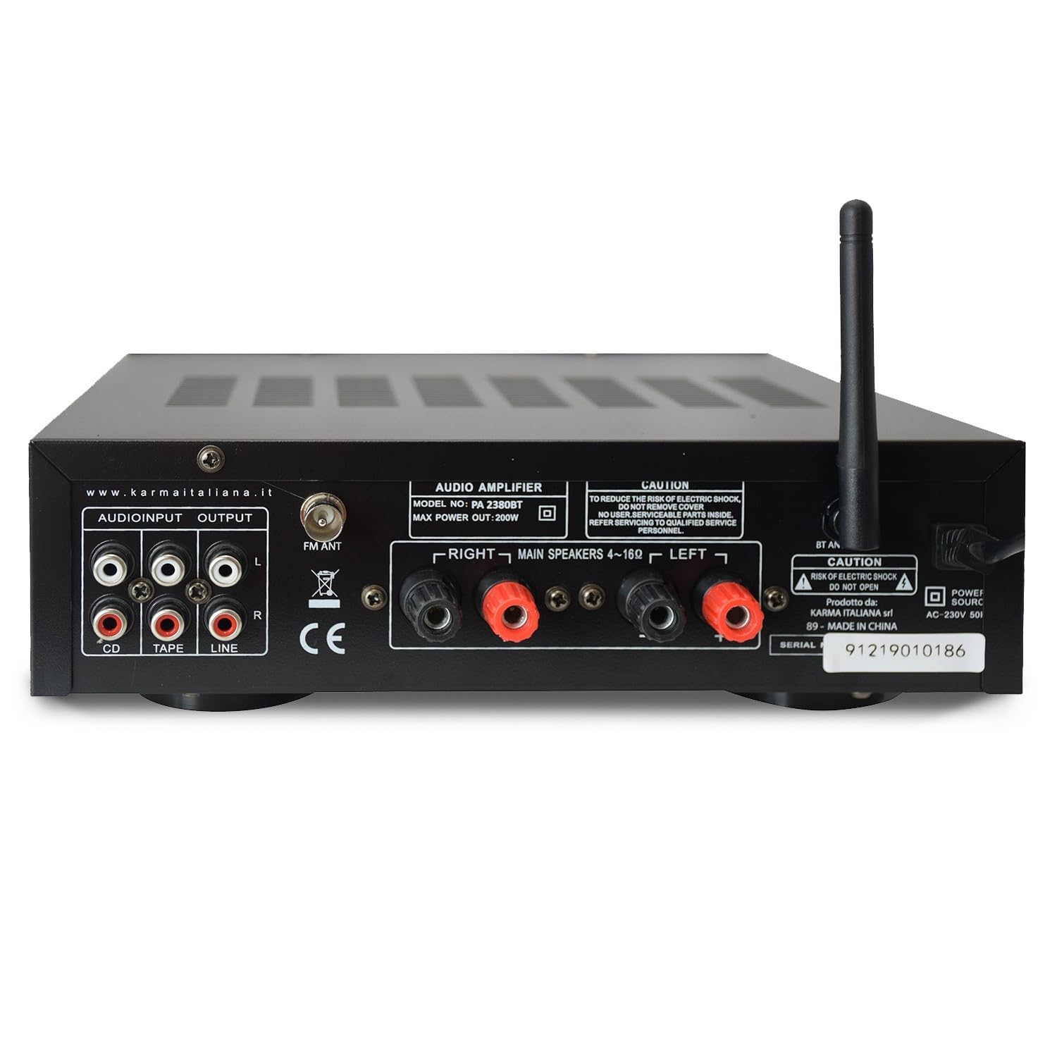 Evidence Acoustics Altoparlanti a colonna HiFi/Home-Cinema, EA-800-PG, 1000 W PMPO + amplificatore stereo 2 x 50 W, USB MP3 SD Bluetooth, FM