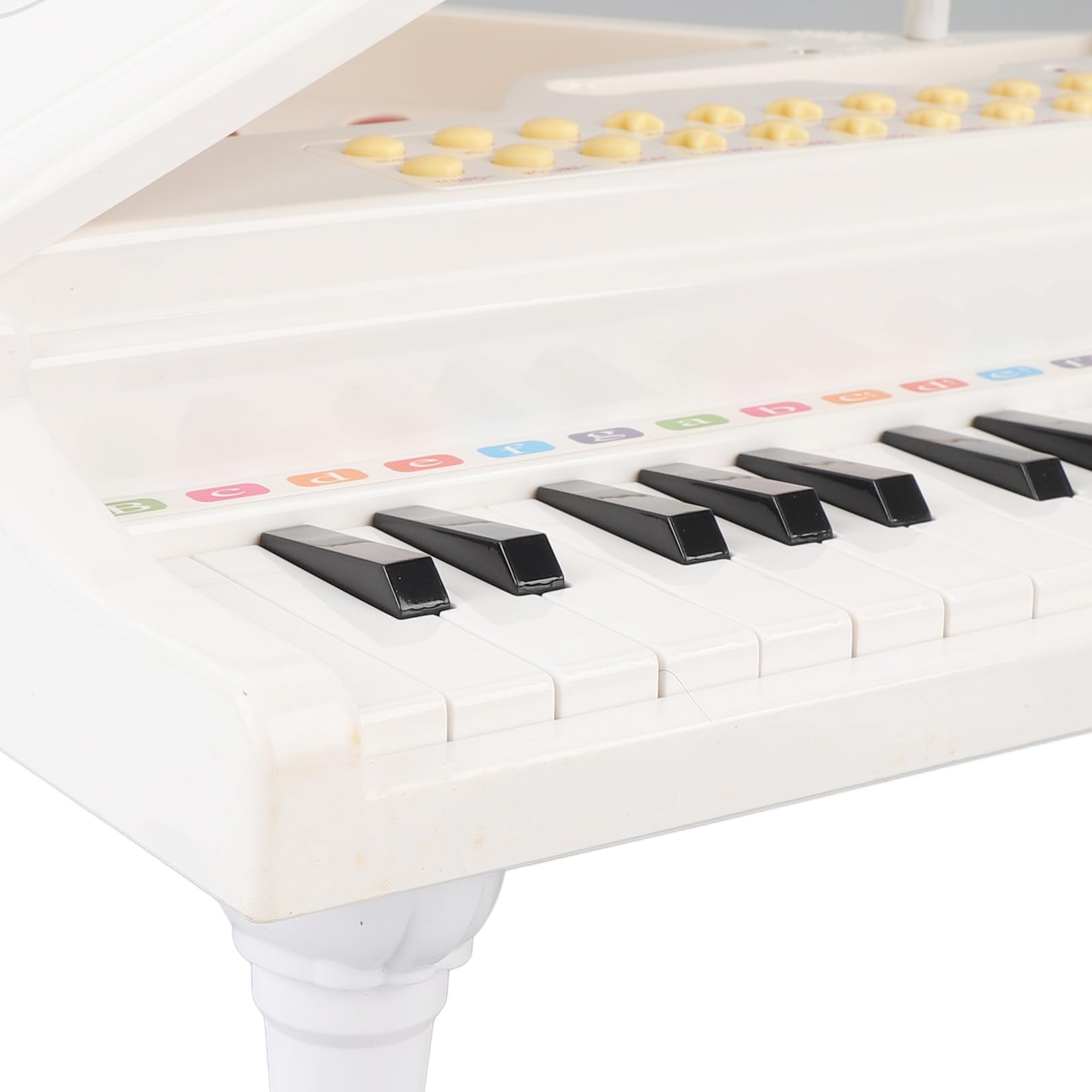Musicale Giocattolo per Bambini Tastiera Educativa a 31 Tasti con Microfono Perfetto per i Principianti (Bianco)