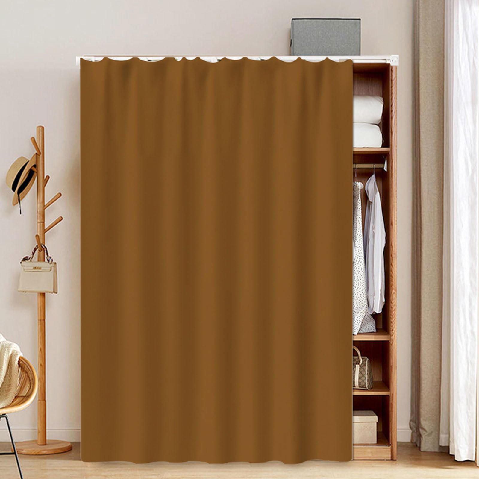Tenda Sottolavello E Per Scaffali GDDUOYUE – Misto Cotone-lino, Antipolvere, Con Nappe, Installazione Senza Strumenti, Larghezza 60 Cm