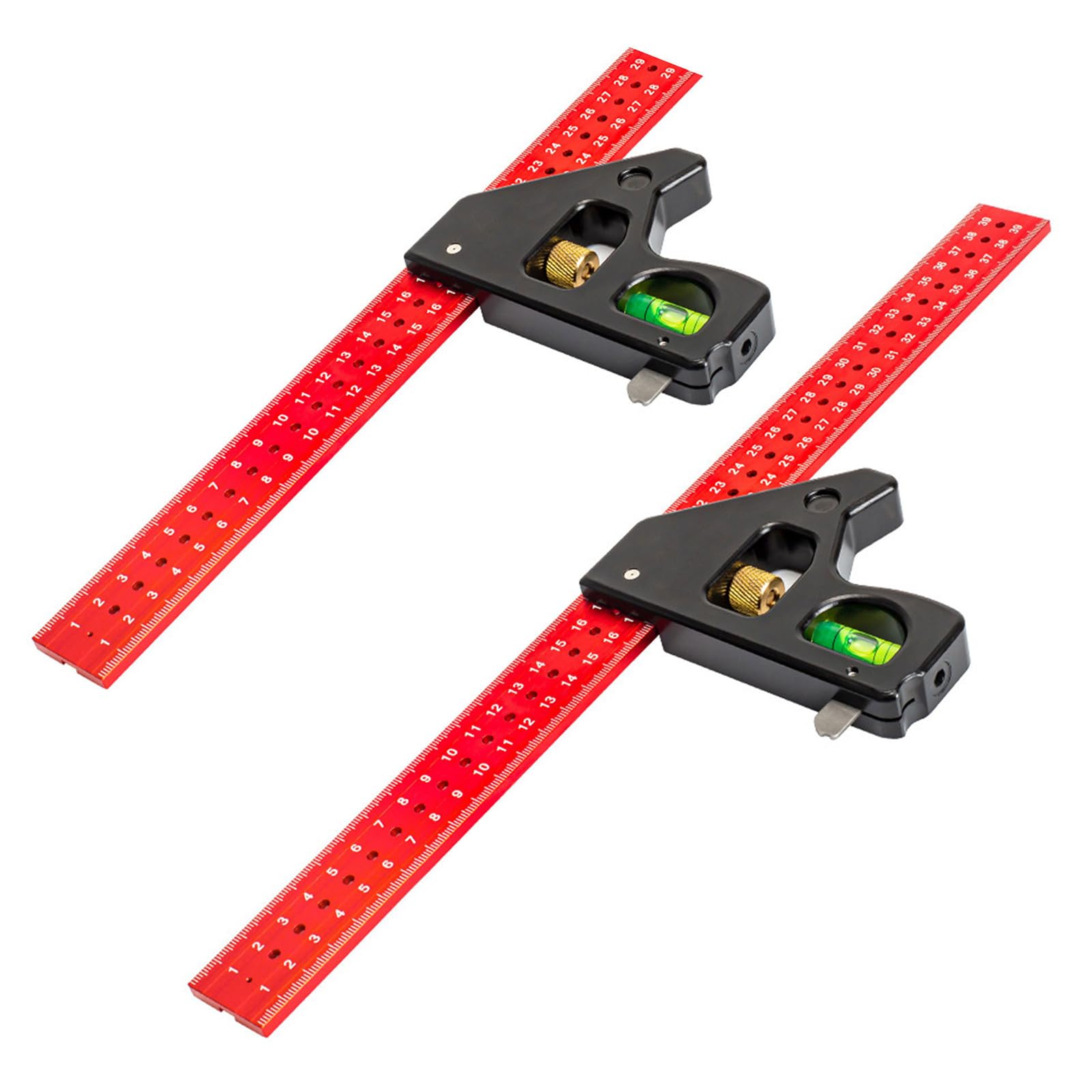 Set di strumenti di misurazione di precisione per falegnameria e progetti artigianali, con matite quadrate generali e per marcatura da 300 mm, misura su entrambi i lati