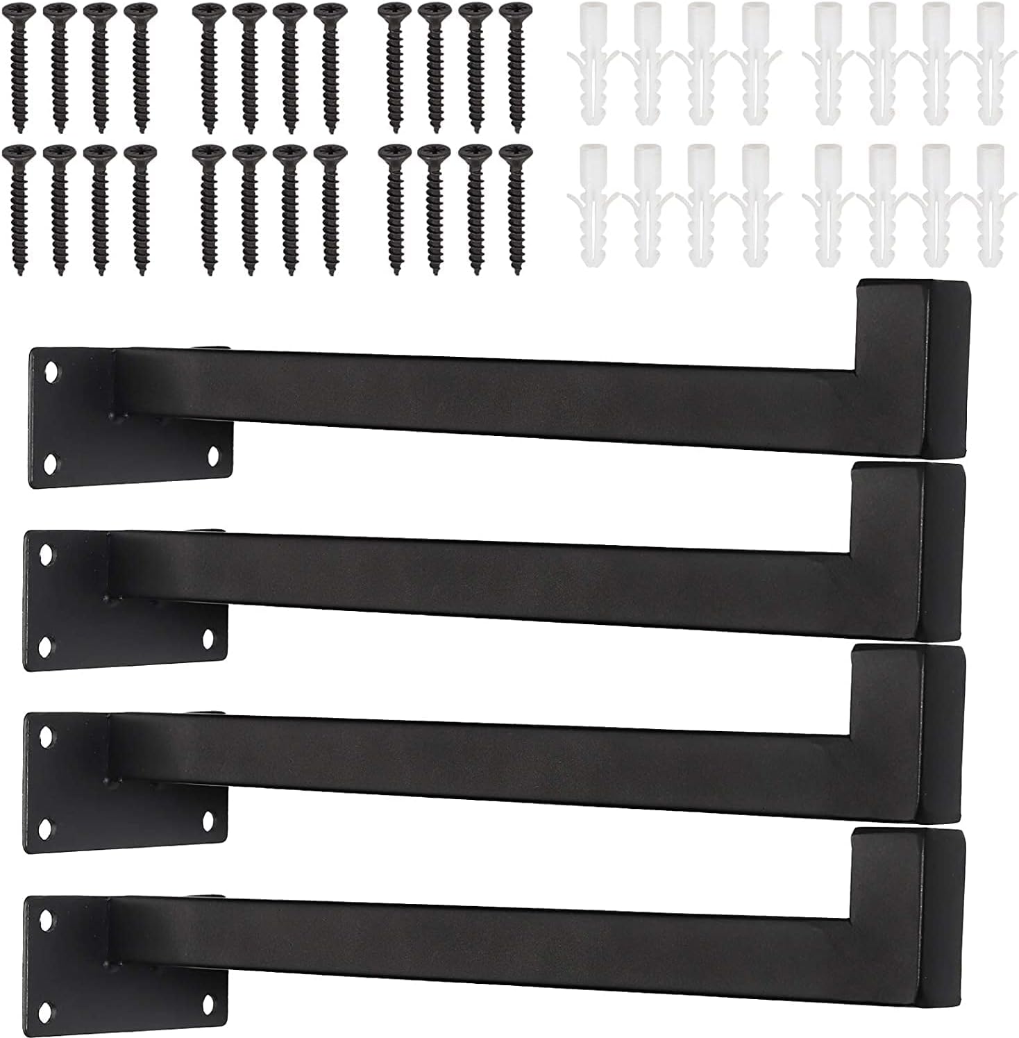 Pack De 4 Soportes Transparentes De Pared Para Zapatos, Exhibidores Flotantes De 25x10,5x3,5 Cm Para Tiendas Y Hogar