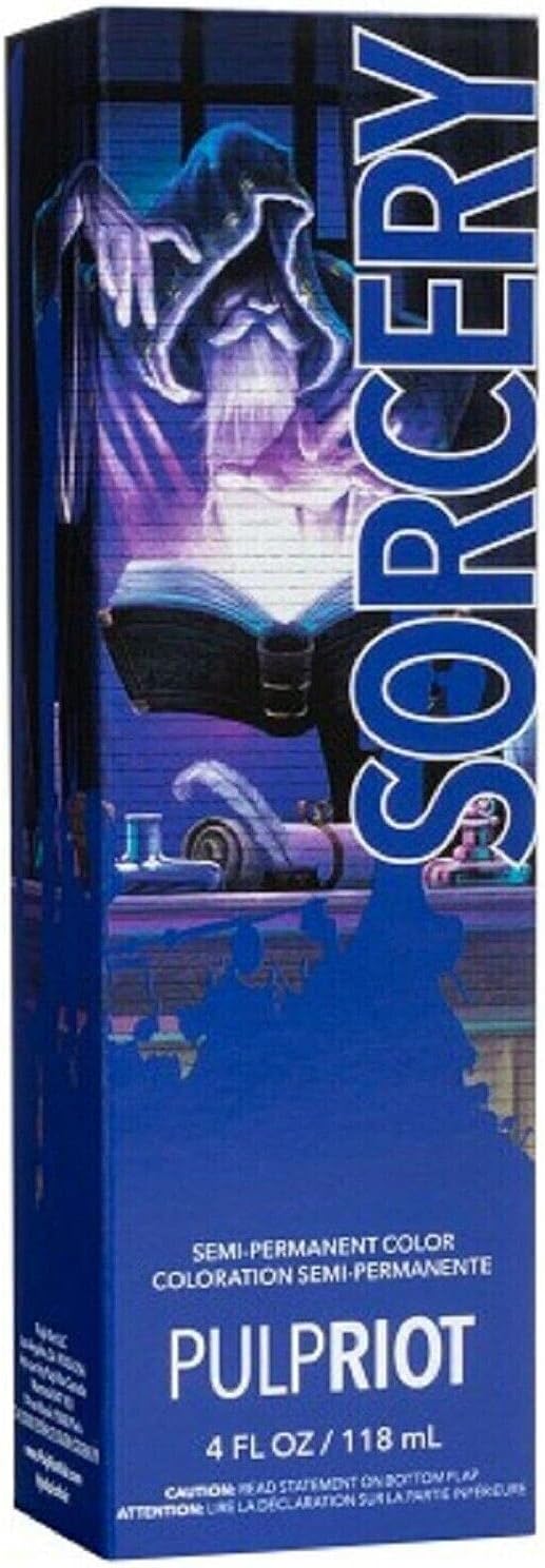 P.R. Pulp Riot Semi-Permanent Hair Color 4oz- Sorcery, 4 Fl Oz (Pack of 1)
