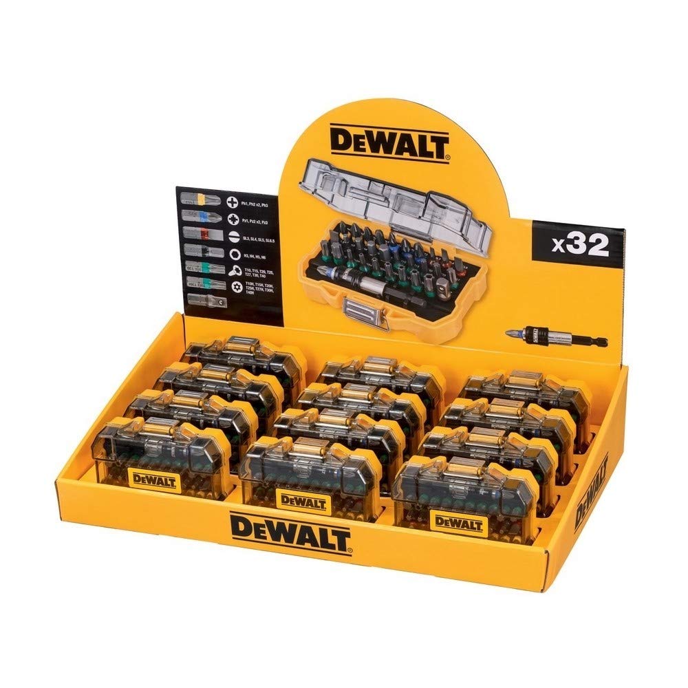 Dewalt DT7969M-QZ DT7969M-QZ-Juego de 32 piezas Con puntas de 25mm de Alto Rendimiento, Multicolore