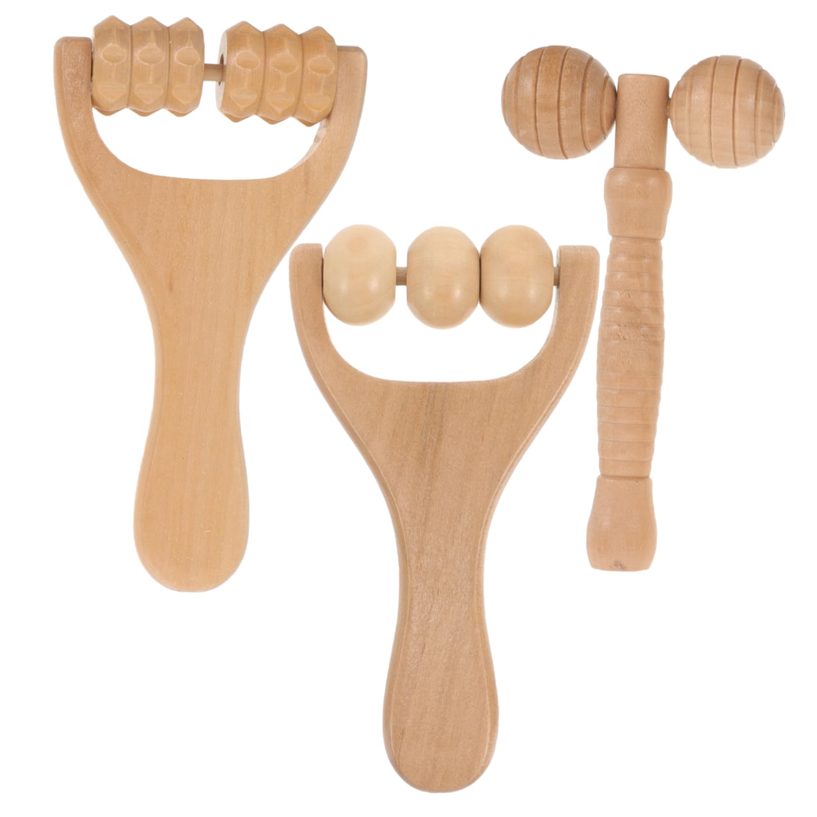 PACKOVE 4 Set Massaggiatore Per Punti Di Agopuntura Massaggiatore Per Muscoli Del Collo Per Spalle Rulli Massaggianti Accessorio Per La Casa 3 pezzi * 4