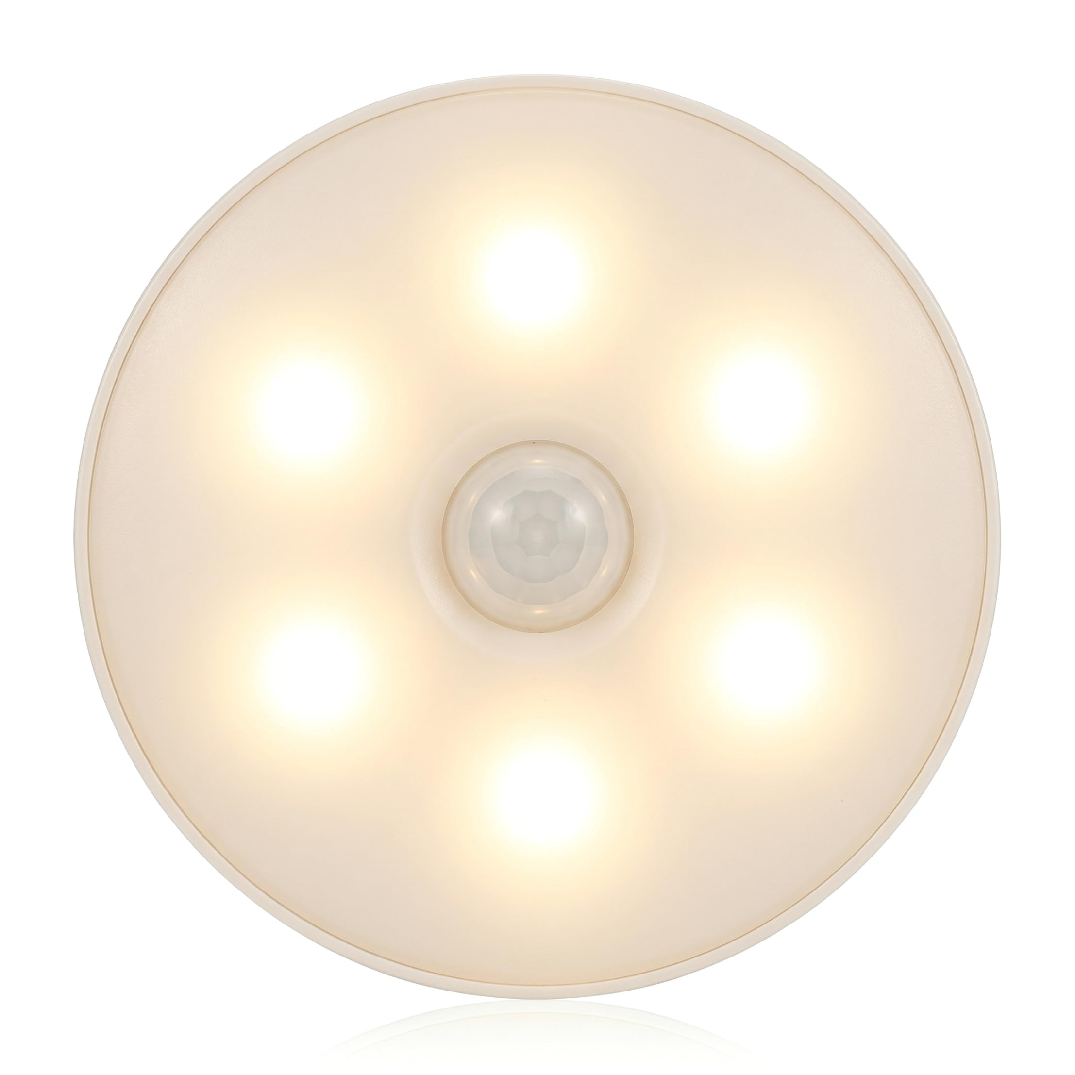 Otbushit Motion Sensor Lights, Rechargeable Motion Lights Magnetic Mount & Adjustable Dimming Nightlight for Stair, Bedroom, Bathroom, Warm