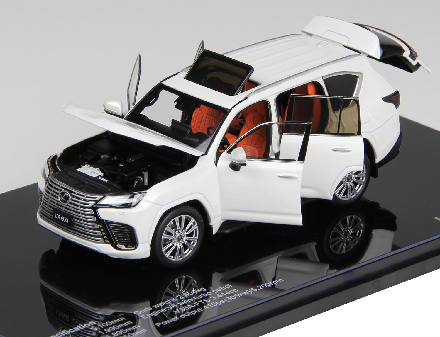 LCD43013-WH - Lexus LX 600 White - échelle 1/43 - modèle de Voiture