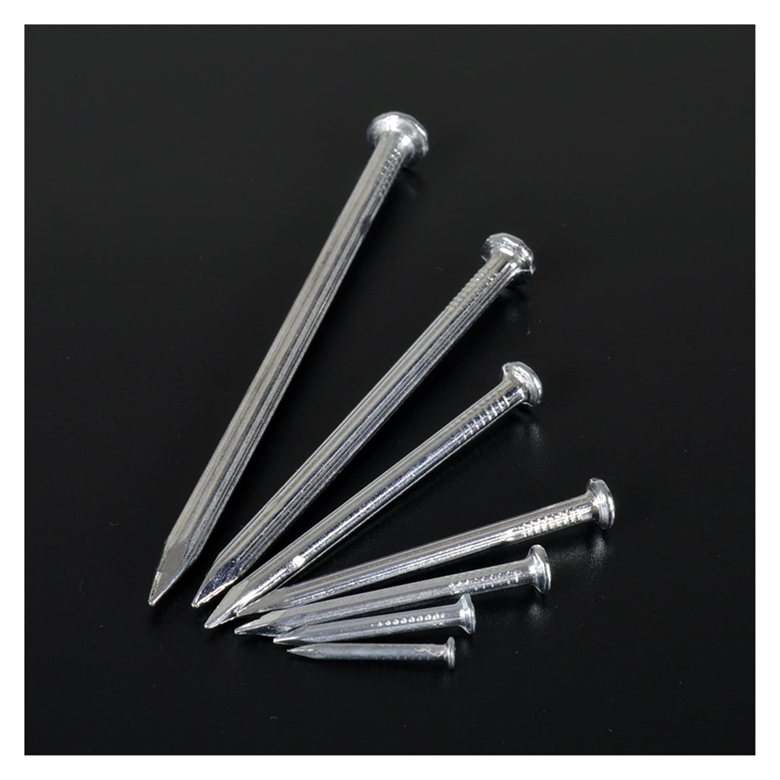 Clavos de hormigón de acero - clavos de hormigón de cabeza plana endurecidos para azulejos estriados de alta resistencia (color: M5 x 80 mm (30 unidades)