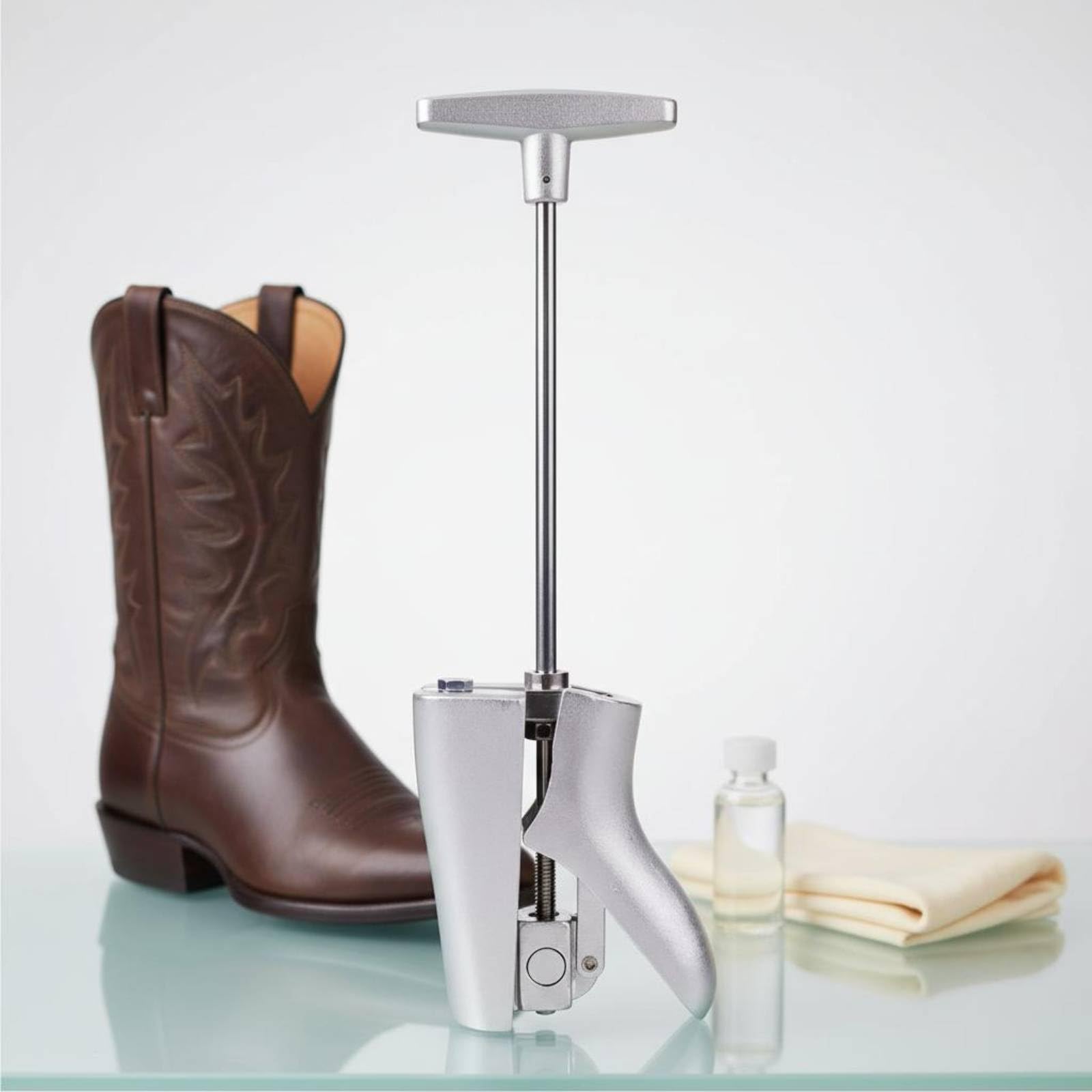 Allargastivali in Alluminio Materiali Resistenti Allarga Stivali Resistente Shoe Stretcher per Laboratorio di Calzature