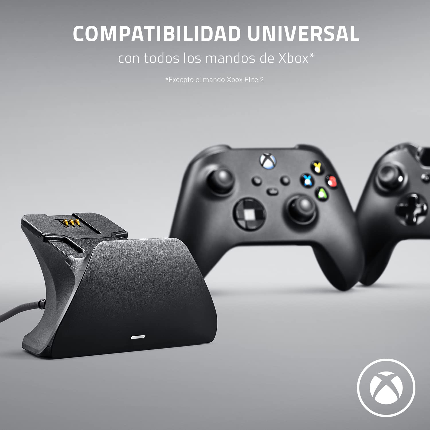 Razer Universal Quick Charging Stand (Pulse Red) - Soporte de carga rápida para los mandos de Xbox (carga rápida, compatibilidad universal para mandos nuevos y antiguos) Rojo