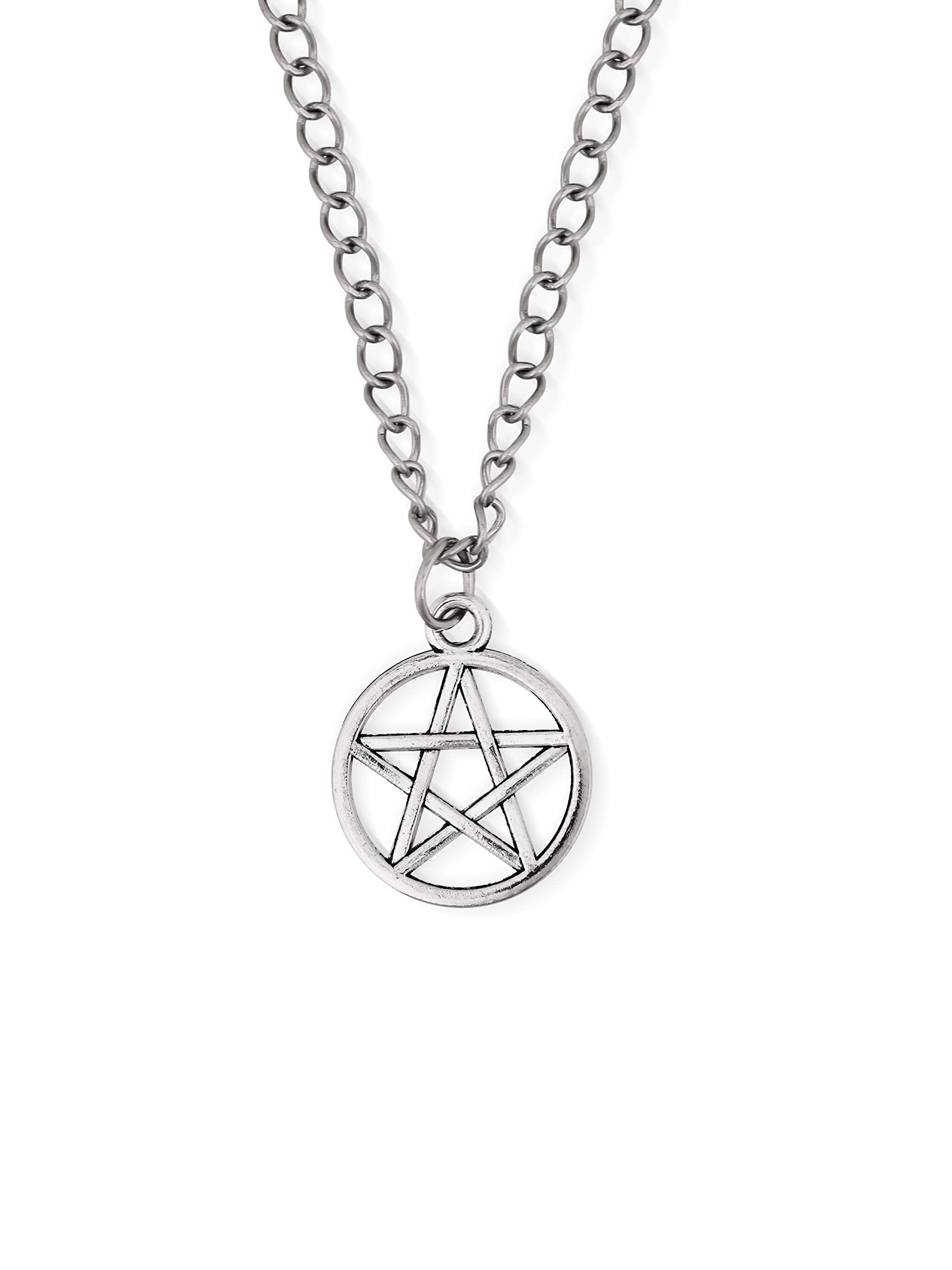 Sacina Pentagram Star Necklace, Gothic Emo Grunge Necklace, Goth Jewelry, Halloween Christmas Jewelry Gift For Women