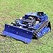Mähroboter-Fernsteuerung Rasenmäher Raupenfahrwerk - 4x4 Hybrid Benzin/Elektro - 55cm Schnittbreite - Roboter Mäher für 100% Steigung (45°) (Modèle Avec Chasse-Neige)