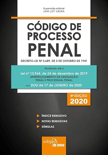 Código de Processo Penal 2020 - Mini: Decreto-lei nº 3.689, de 3 de Outubro de 1941