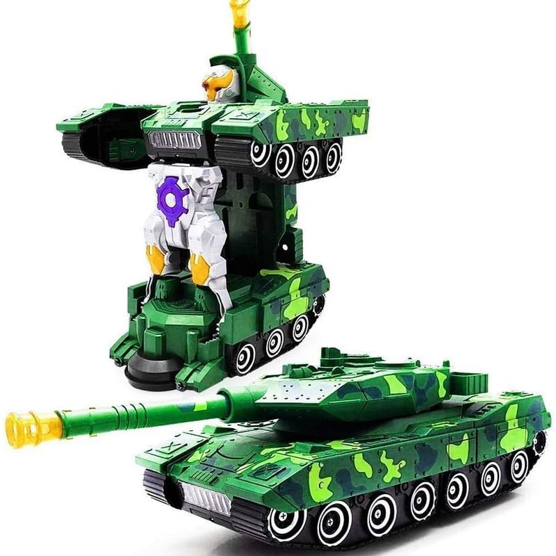 JAI AMBE Combat Military Car Tank Transform Robot Toy with Light and Sound Toy and Automatically Function Robot Tank Toys for Kids 2 in 1 Toy. (B0CLDLWDKJ) Amazon Price History, Amazon Price Tracker