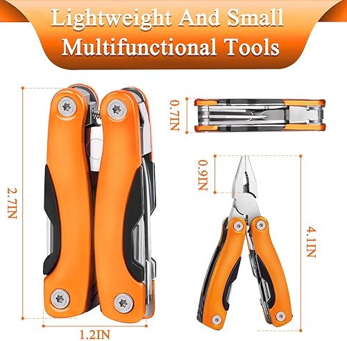 Miniatura 2 de Mini alicates multiherramienta portátil para exteriores, regalo para hombres, regalo ideal para papá, hermano o novio, senderismo, bicicleta al aire