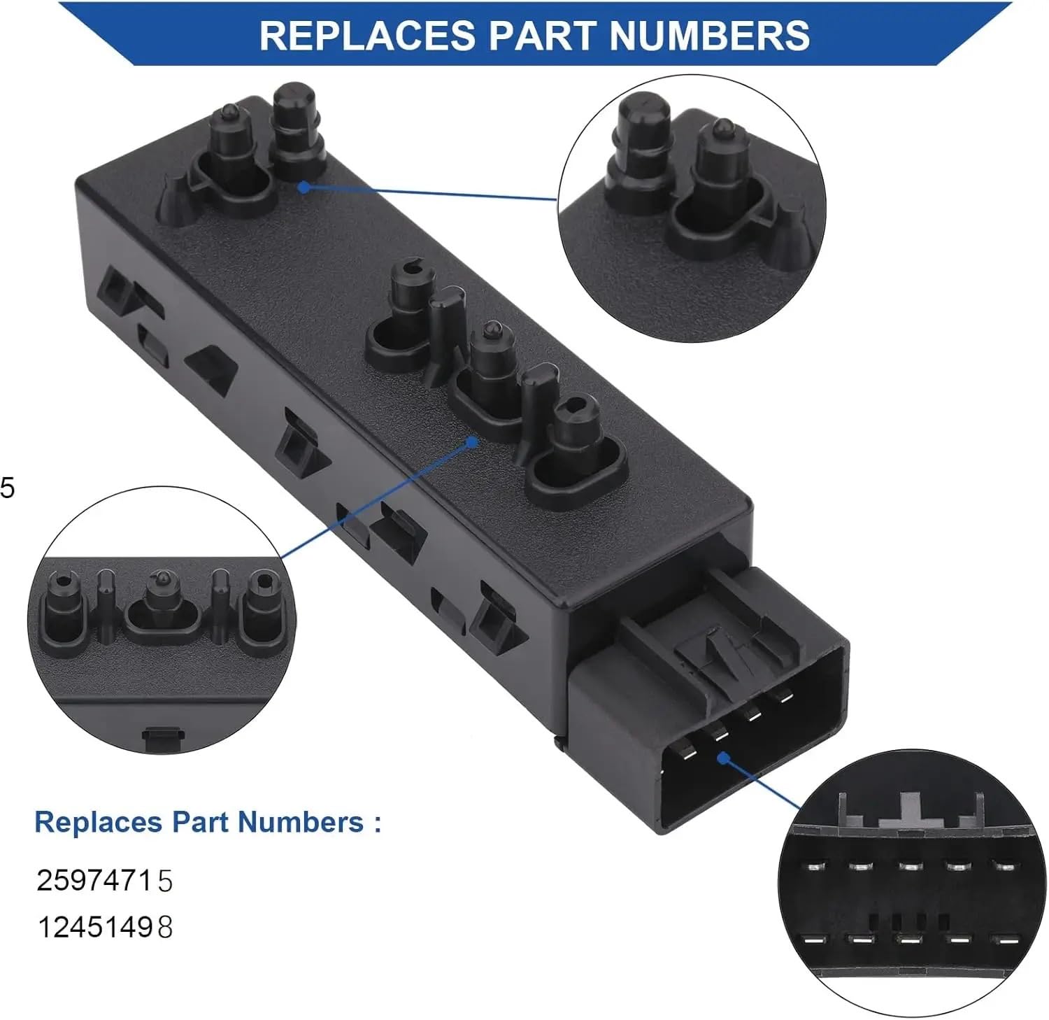 Do Buick Power Seat Switch Przedni przycisk regulatora