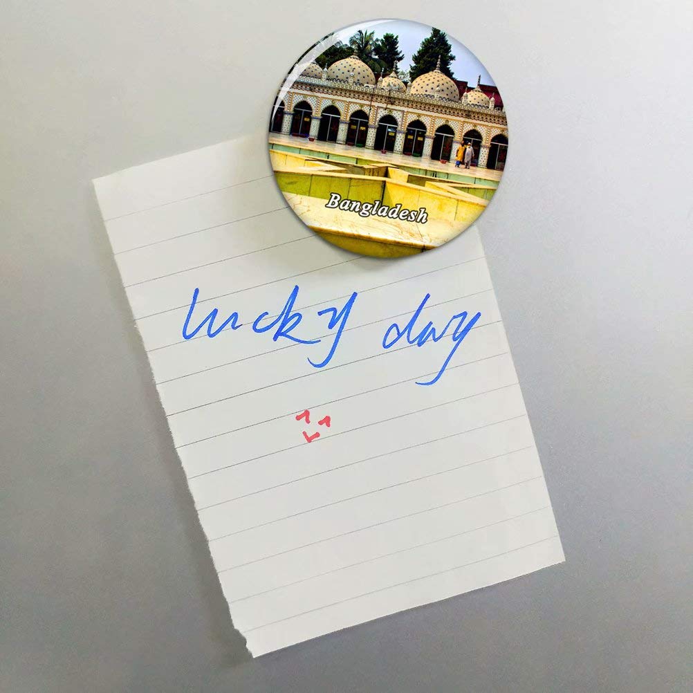 Bangladesch Kühlschrankmagnet – Souvenir & Deko, 4.6x4.6 Cm | Aus Kristall & Weichem Magnet | Für Whiteboard & Kühlschrank