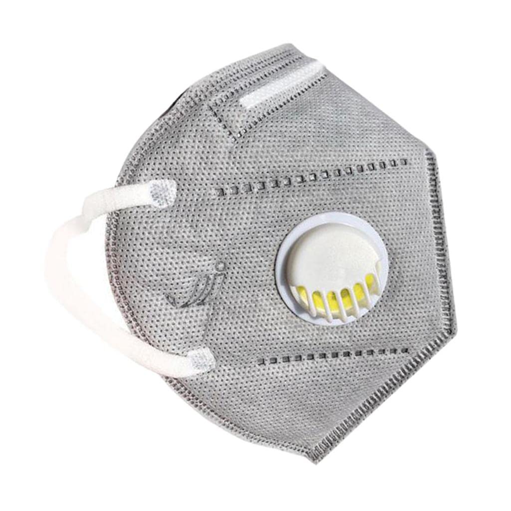 zoomella Anti Dust Haze Adult Mouth Cover Masks With Breathing Valve Gray-picture-8
