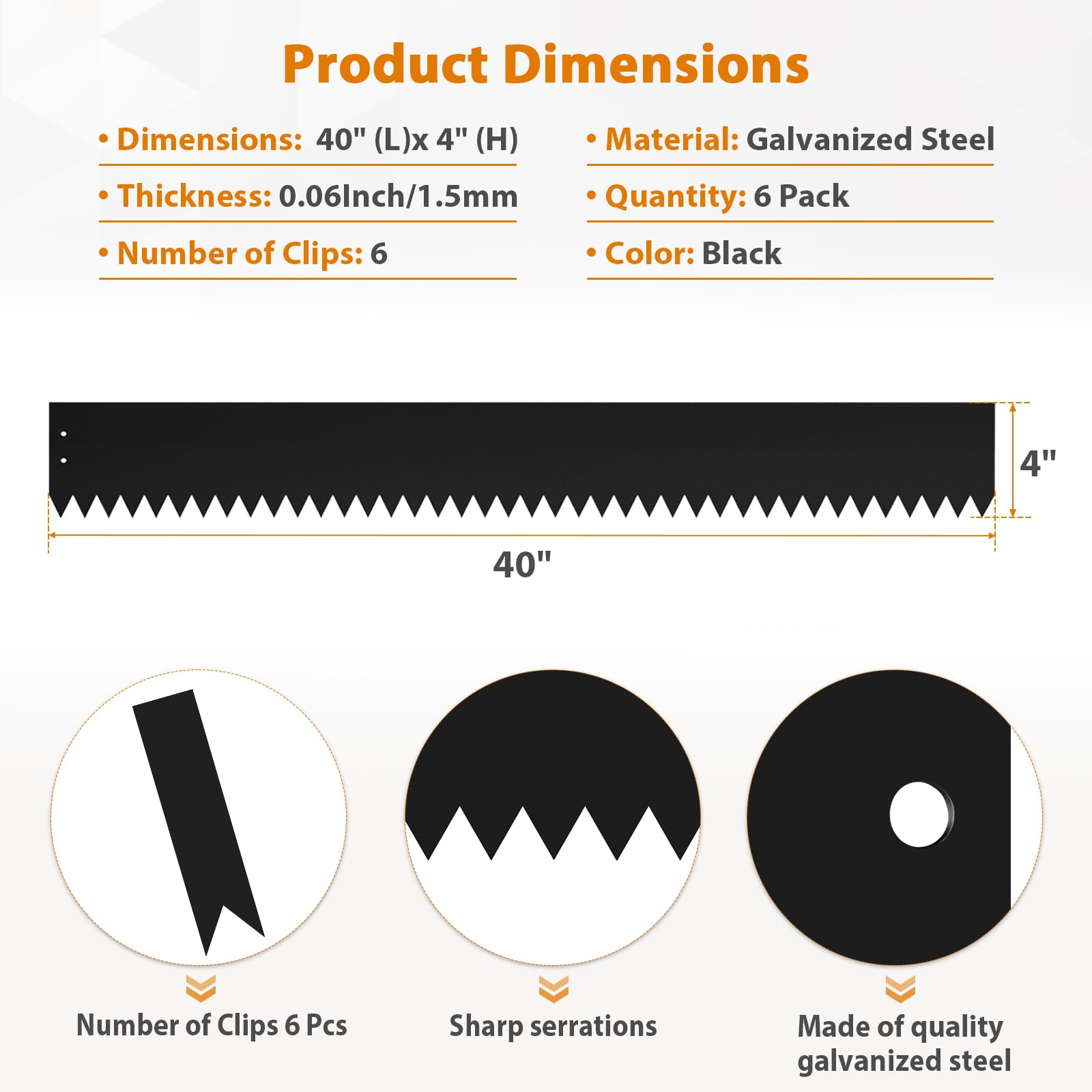 Bordures De Paysage En Acier De 101,6 Cm, Bordure