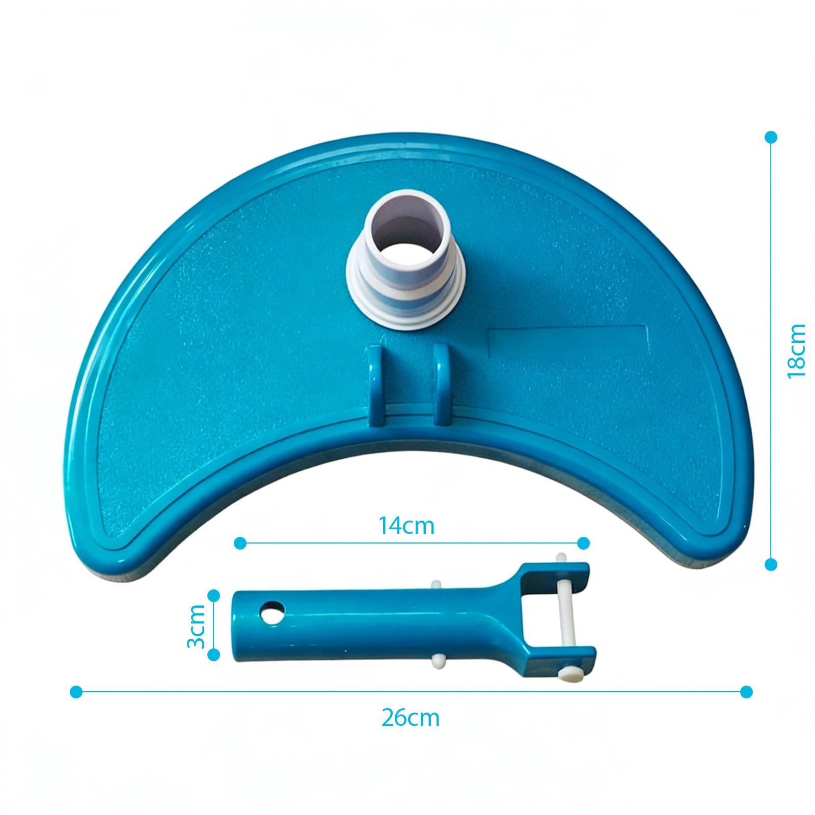 Cabezal de aspiradora para piscina con maniobrabilidad y cepillos de fregado para un mantenimiento completo, limpiador de mangueras giratorias