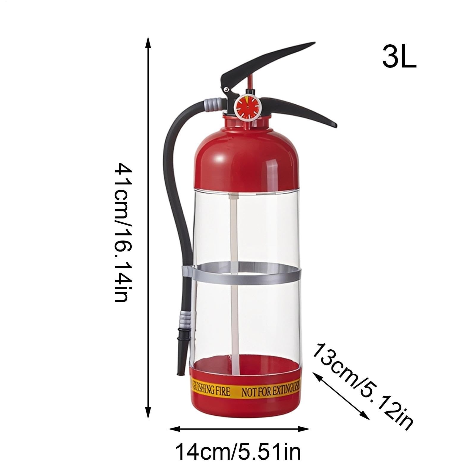 Dispenser di birra da 3 l, a forma di estintore, dispenser di bevande, portatile, versatore di vino, torre birra, accessorio per feste, per casa, ufficio, feste, ristoranti