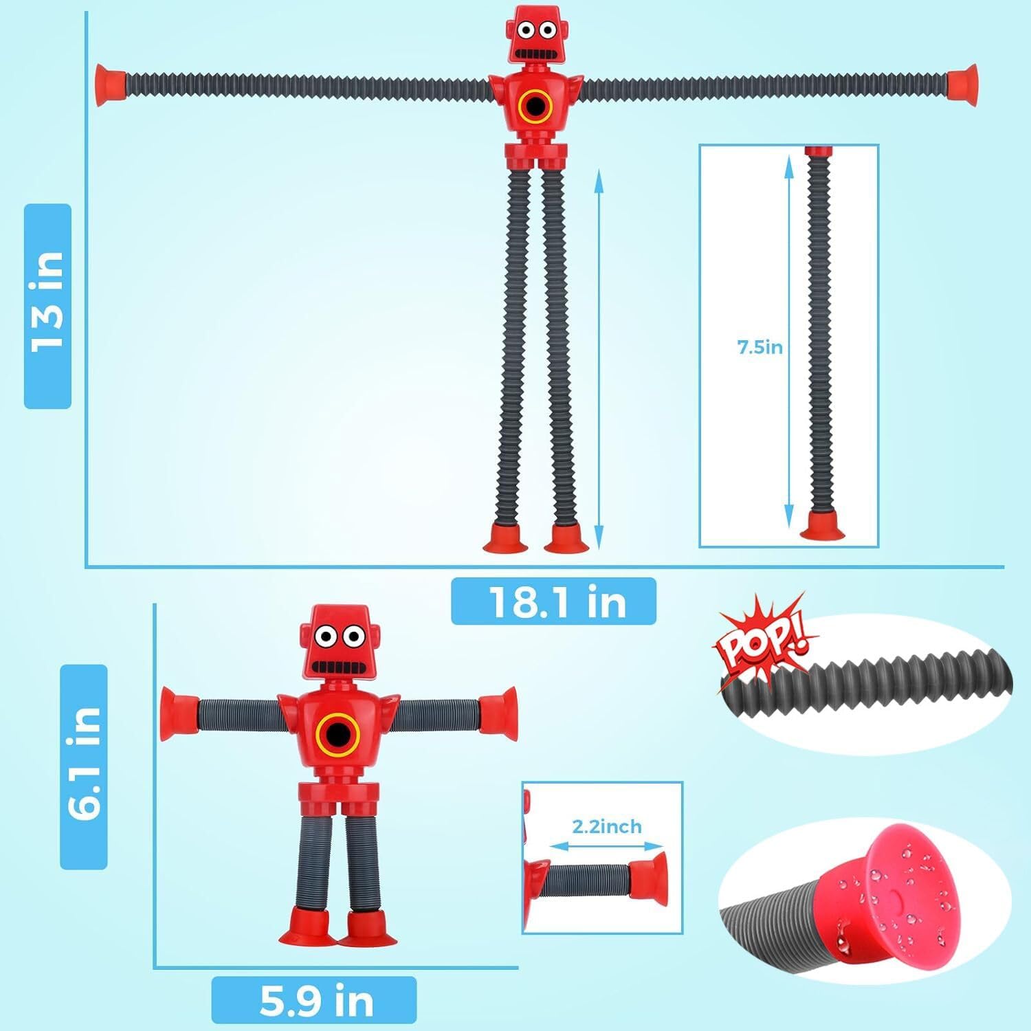 Tubes Robot Fidget Toys