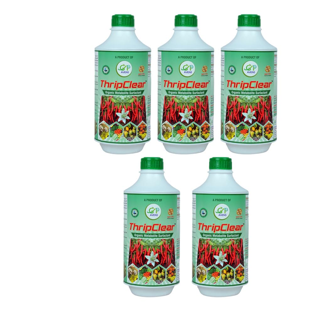 Thrip Clear Microbial Surfactant Based Thrips Management Liquid For Chilli Mango Grapes Tomato Crops | Black Thrips Control Support | Mix 8–10 Ml Per Litre (Pack of 5)-image-40