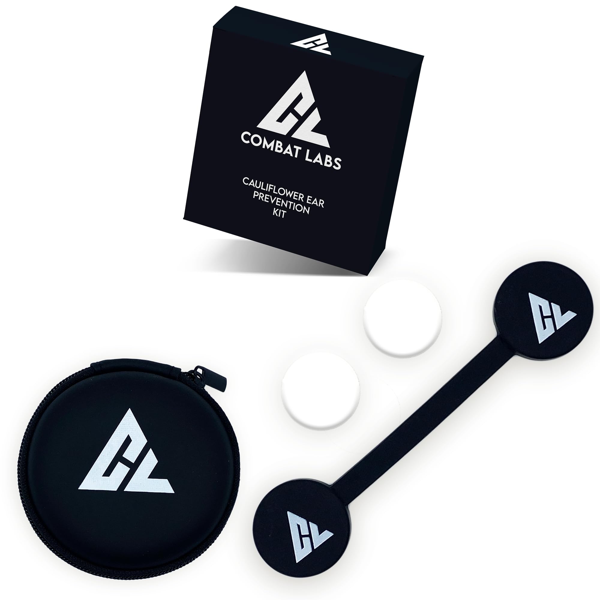 Reversible Cauliflower Ear Magnet Set + 2 Pressure Reducing Discs - Variable Compression Reduction Cauliflower Ear Treatment Kit - Cauliflower Ear Prevention
