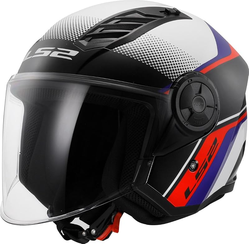 LS2 Airflow II Nyitott Motoros Sisak ECE 22.06 Rush, M (57-58cm)