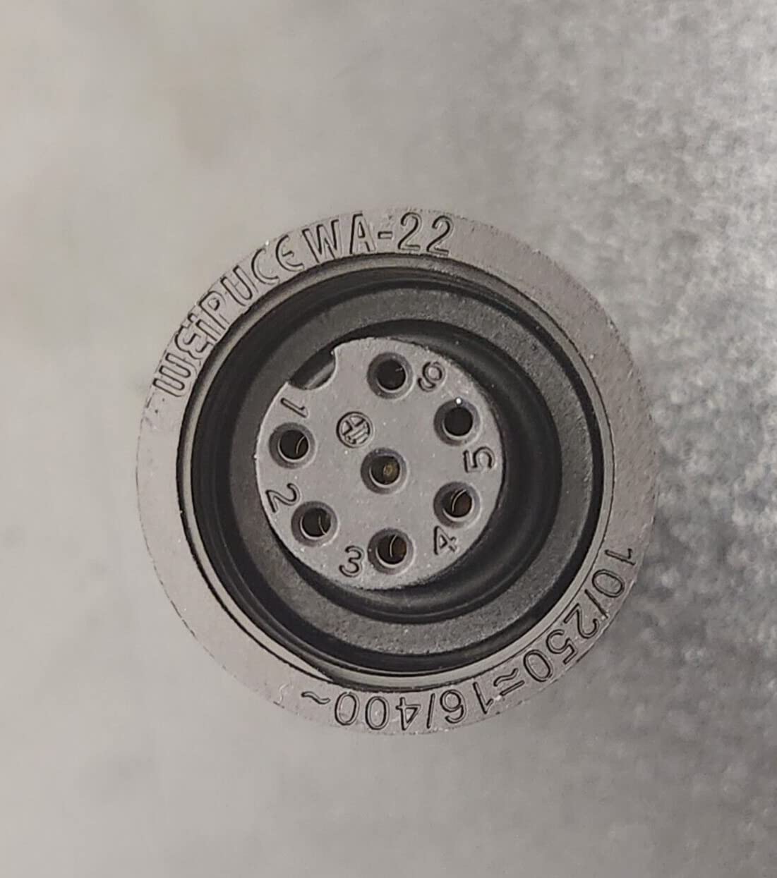 (1 PC) WA22K7ZE1-10MM WEIPU Conn RCPT Female 7P Solder