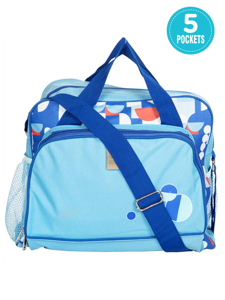 Mee Mee Durable Nursing Maternity Diaper Backpack Multifunctional Adjustable Spacious Shoulder Strap Stylish Baby Travel Bag/Mamas Bags/Diapers Bags for Kids/Baby/Toddlers Backpack (Blue)-picture-17