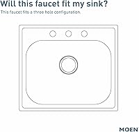 Vista 4 de Moen Chateau Chrome One-Handle Low Arc Kitchen Faucet for 3-Hole Sinks, 7425