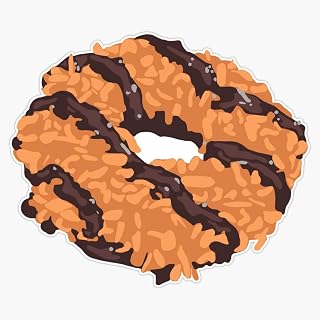 Samoas Girl Scout Cookie Sticker Vinyl Bumper Sticker Decal Waterproof 5"