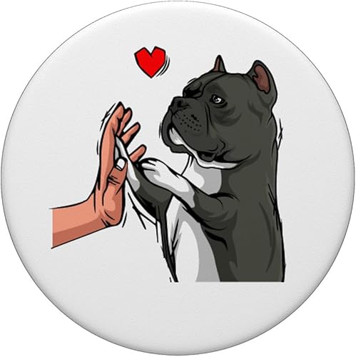 Miniatura 3 de American Bully Love Cute Dog Mom Funny Girls PopSockets PopGrip agarre intercambiable para teléfonos y tabletas