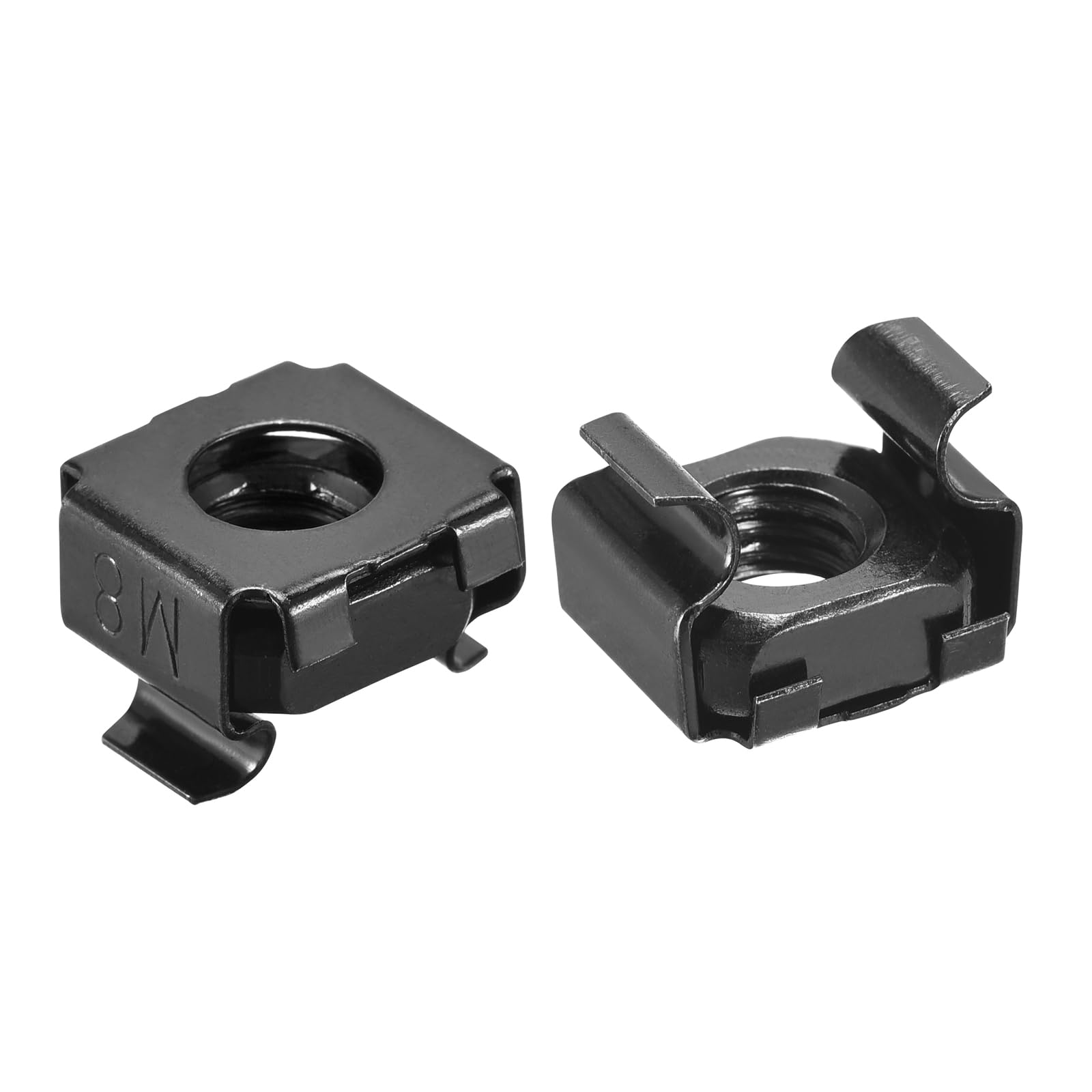 QUARKZMAN Dadi a Gabbia a Inserimento Rapido, Dado in Acciaio Carbonio M8 x 1.25mm per Armadio Scaffale Server 5pz