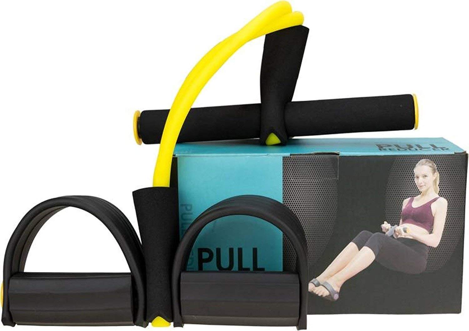 pinacal pull reducer, waist reducer body shaper trimmer for reducing your waistline and burn off extra calories, quality pull string - body building training, rubber pull rope exerciser, toning tube