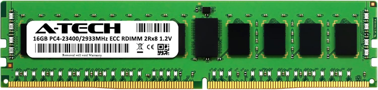 A-Tech 16GB Replacement for HPE P03050-091 - DDR4 2933MHz PC4-23400 ECC Registered RDIMM 2Rx8 1.2V - Single Server Memory RAM Stick (P03050-091-ATC)