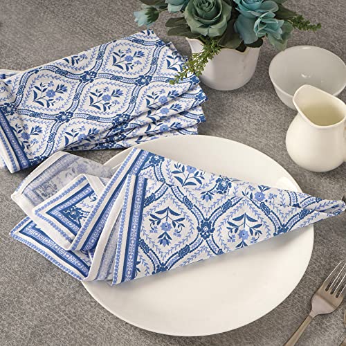 Servilletas de tela de lino y algodón para cenas y bodas de gala 6